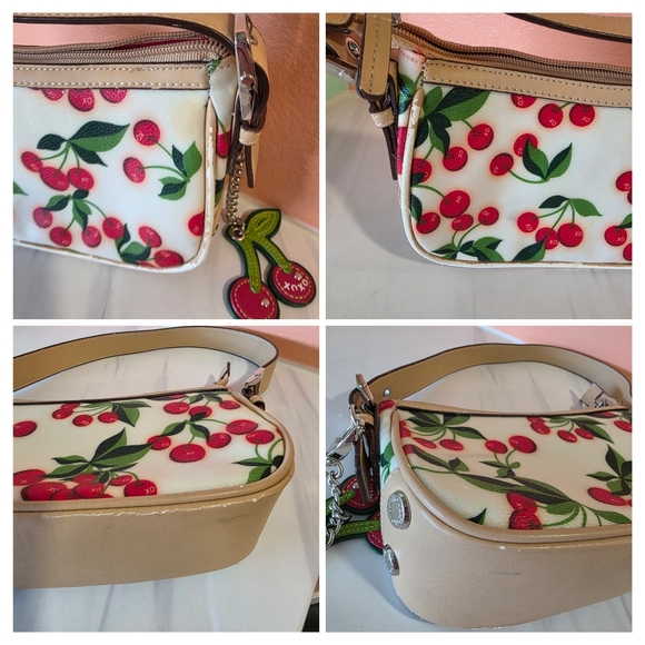 Vintage Y2K Xoxo Cherry Print Women's Handbag Mini Shoulder Bag Summer Girlie - Picture 16 of 16